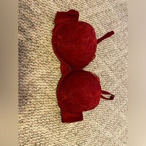 Auden Red Lace Push Up Bra